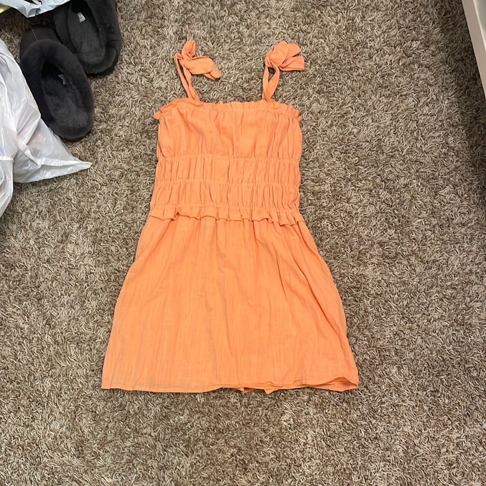 GB girls orange dress